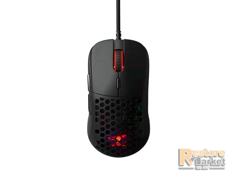 Мышь проводная ZET Gaming Prime черный {витринная}-0