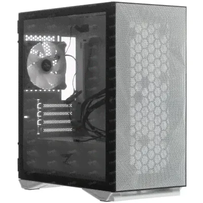 Корпус ZET Gaming Rare Minicase MS3 Mesh WG ARGB белый