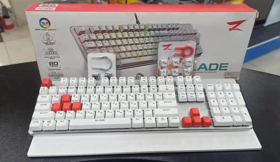 Клавиатура ZET gaming Blade Kailh Black Optical