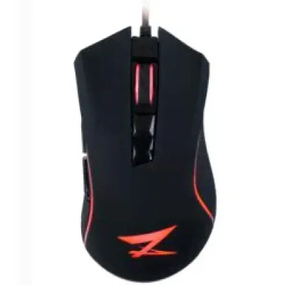 Мышь проводная ZET GAMING Fury черный 10000 dpi, светодиодный, USB Type-A, кнопки