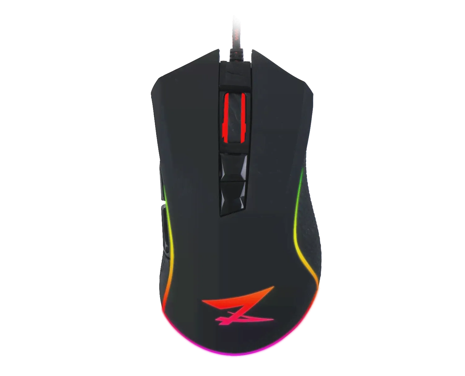 🛍 Мышь проводная ZET GAMING Fury PRO Black (PMW3360) 12000 dpi, Black, USB-0