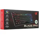 Клавиатура проводная ZET GAMING Blade PRO {витринная} механическая Kailh Red, клавиш - 87, USB, черная