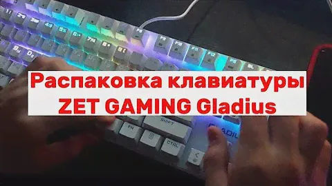Распаковка клавиатуры ZET GAMING Gladius из ДНС