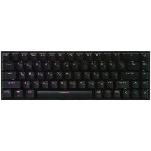 Клавиатура беспроводная ZET GAMING Immortality mini ZG-FL-IM68RedBox-ABS-B-WL , механическая Kailh Box Red, клавиш - 68, Bluetooth, радиоканал, черная-0